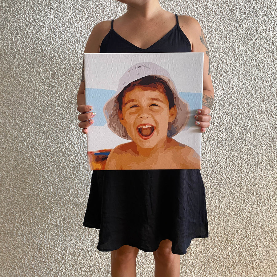 Cuadro pintado a partir de una foto