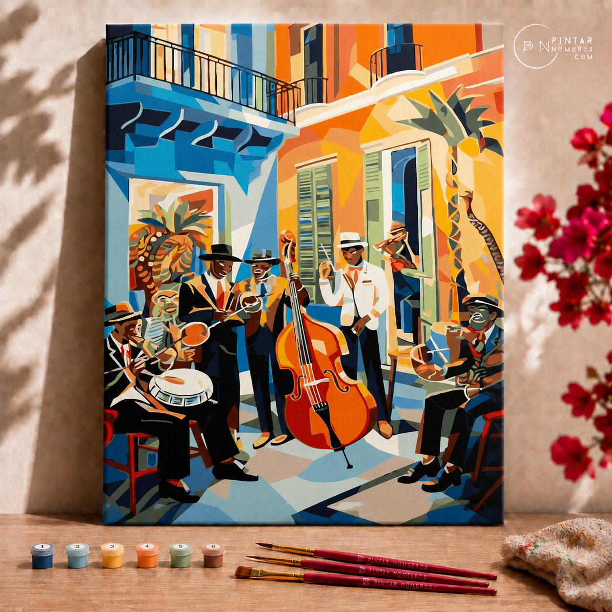 Músicos en Cuba - Pintar Números®