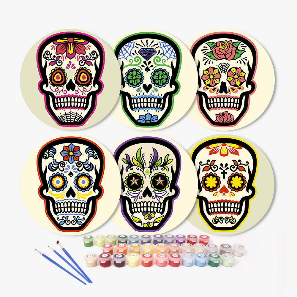 Set 6 Manteles Individuales -  Calaveras