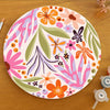 Disco de Madera - Patrón floral
