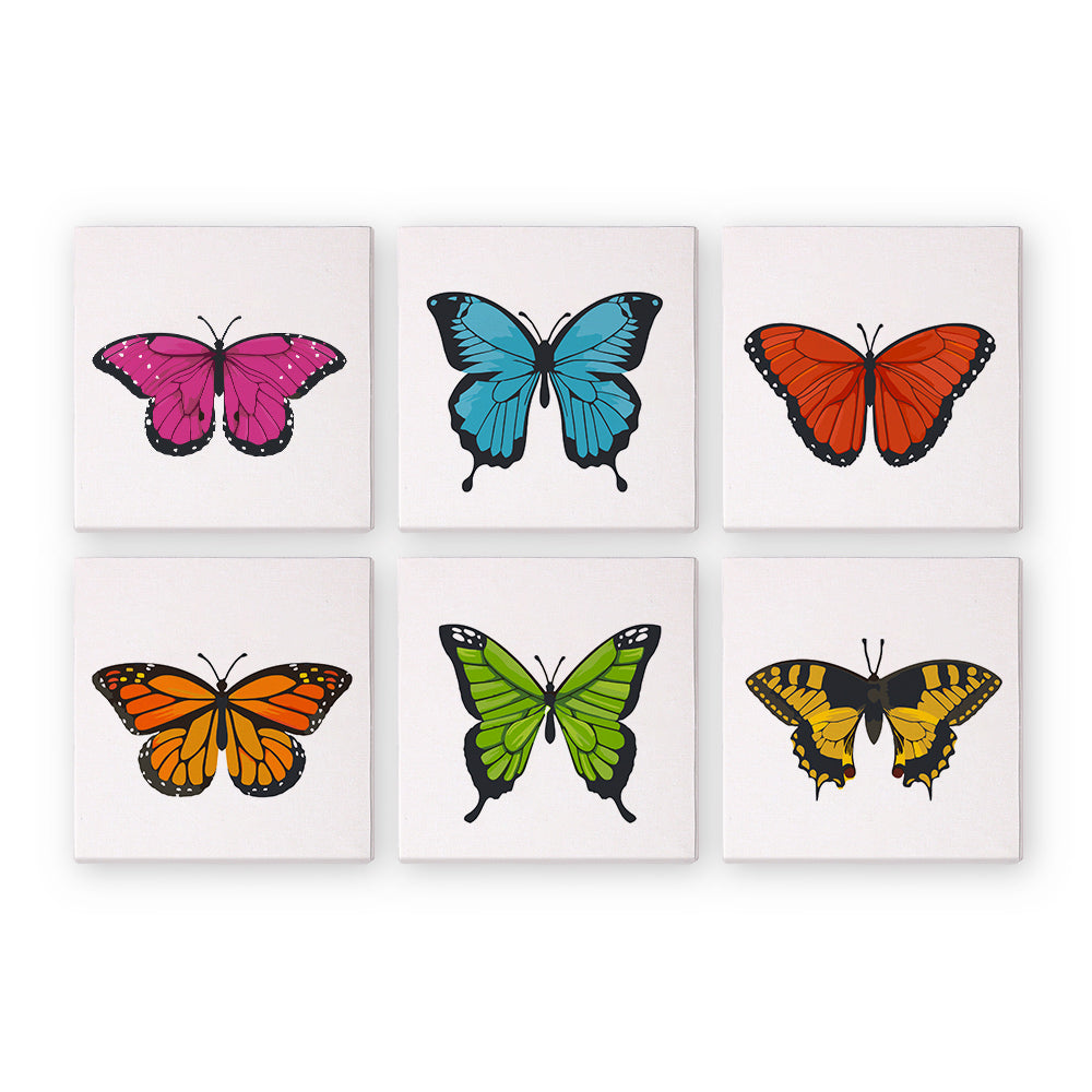 Pack 6 Mini Lienzos - Mariposas