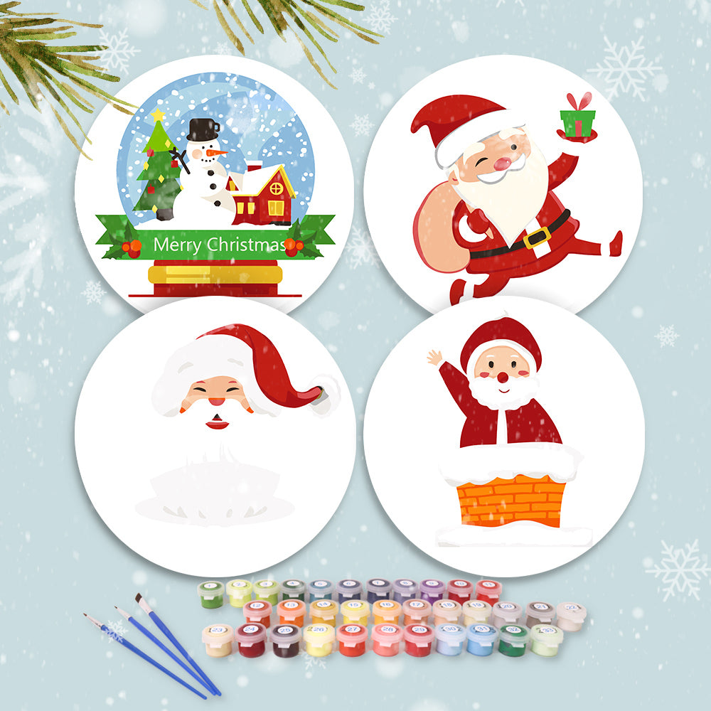 Set 4 Manteles Individuales -  Papá Noel