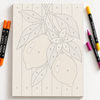 Mini Canvases to Paint with Markers – Fruits