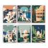 Pack 6 Mini Lienzos - Postales de Ciudades