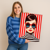 Audrey Hepburn Rojo - Pintar Números®