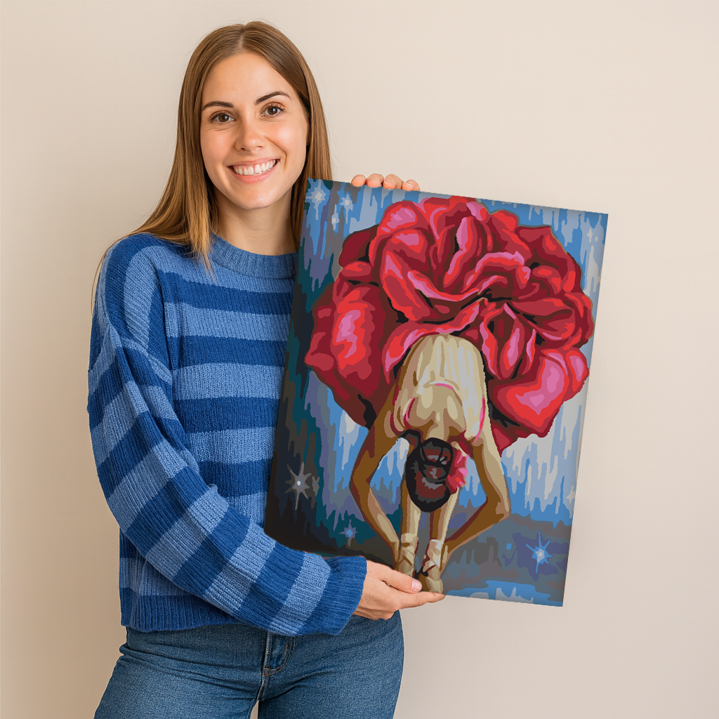 Bailarina Rosa - Pintar Números®