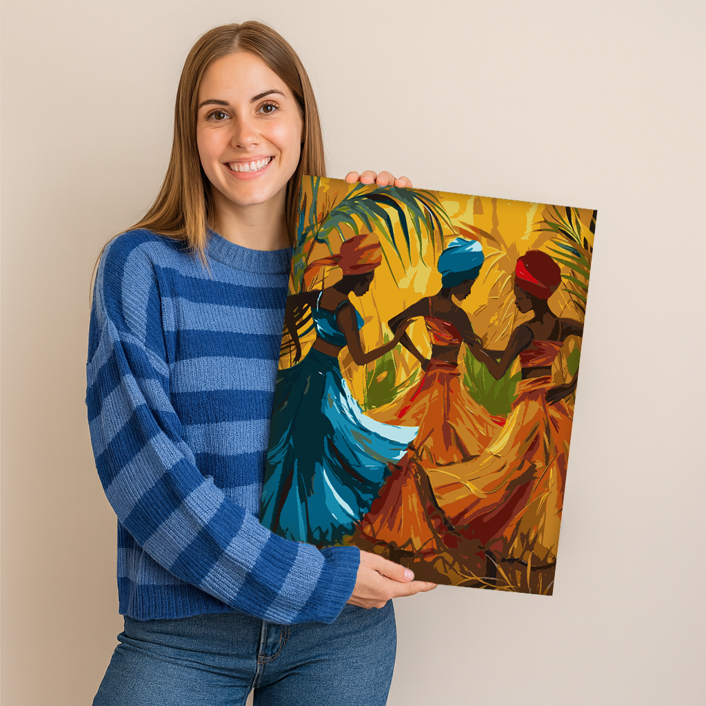dança africana  - Pintar Números®