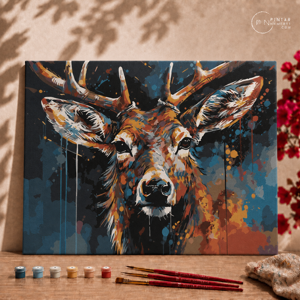 Ciervo colorido - Pintar Números®
