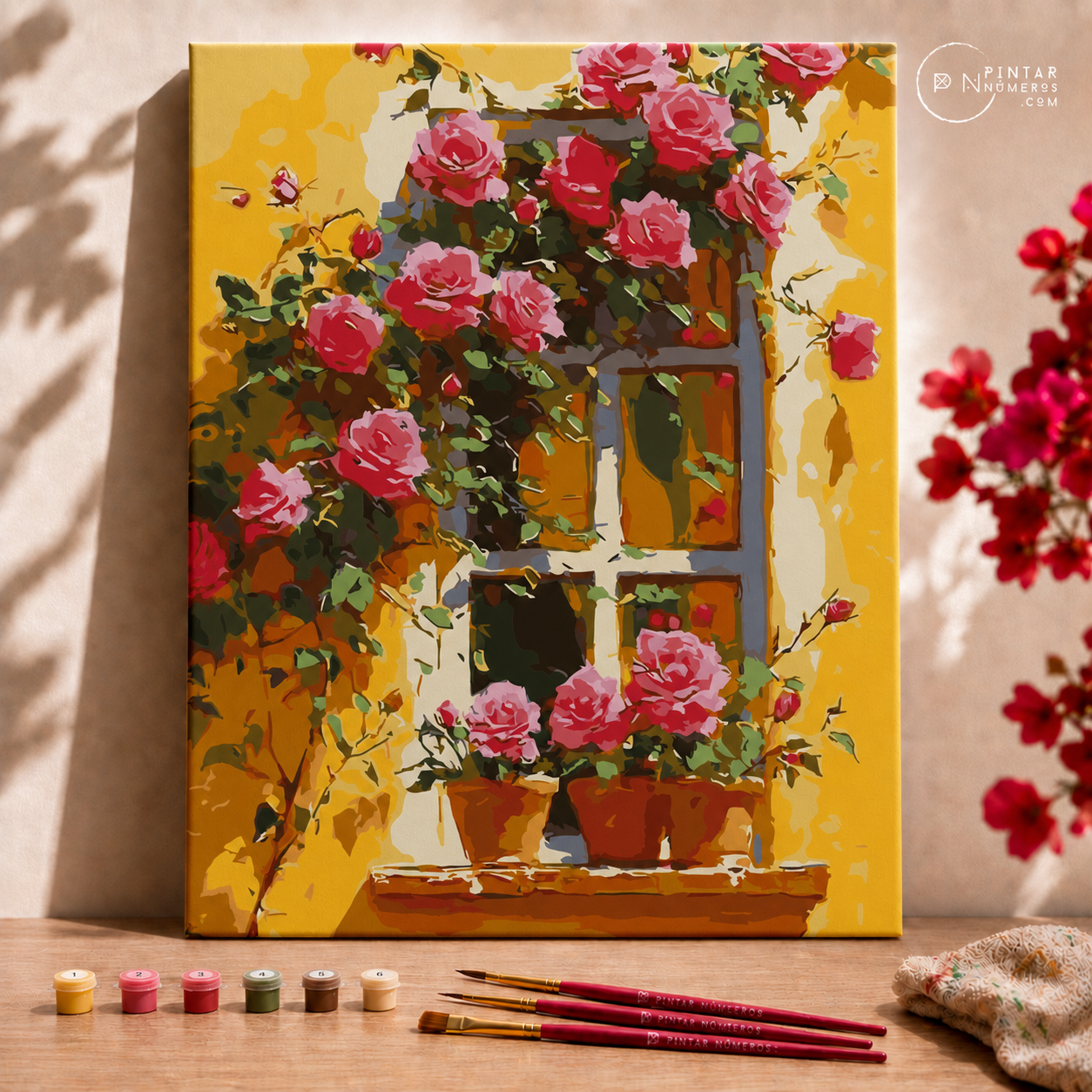 Ventana Amarilla - Pintar Números®