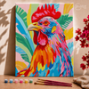Gallo colorido - Pintar Números®