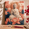 Buda entre flores - Pintar Números®
