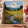 Snowy mountain  - Pintar Números®