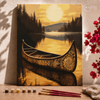 Canoa al atardecer - Pintar Números®