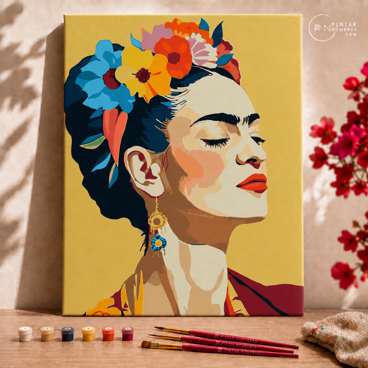 Retrato Frida Kahlo - Pintar Números®