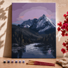 Atardecer en la montaña -  Pintar Números