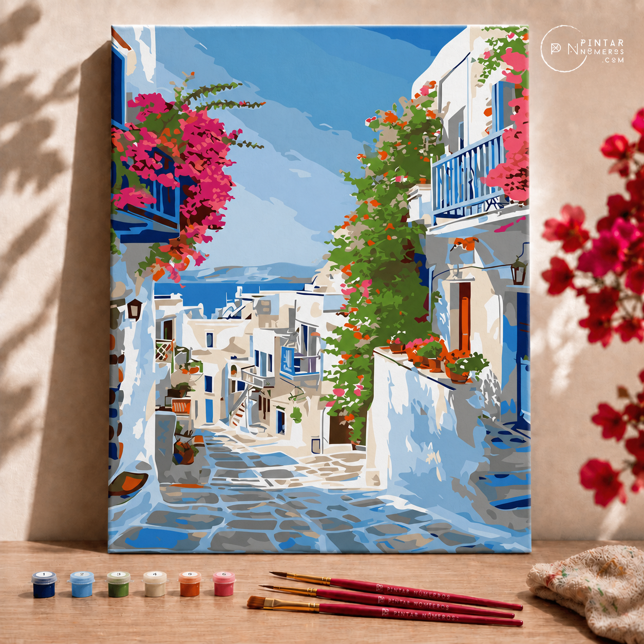 Calle al mar -  Pintar Números