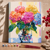 Peônias Coloridas  -  Pintar Números
