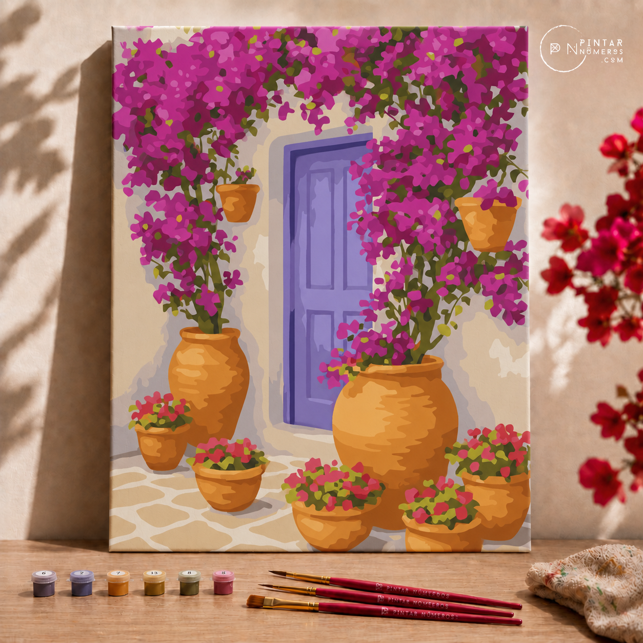 Puerta lila - Pintar Números®
