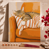 Cat with flowers  - Pintar Números®