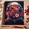 Astronauta com flores  - Pintar Números®