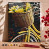 Bicicleta com tulipas -  Pintar Números®
