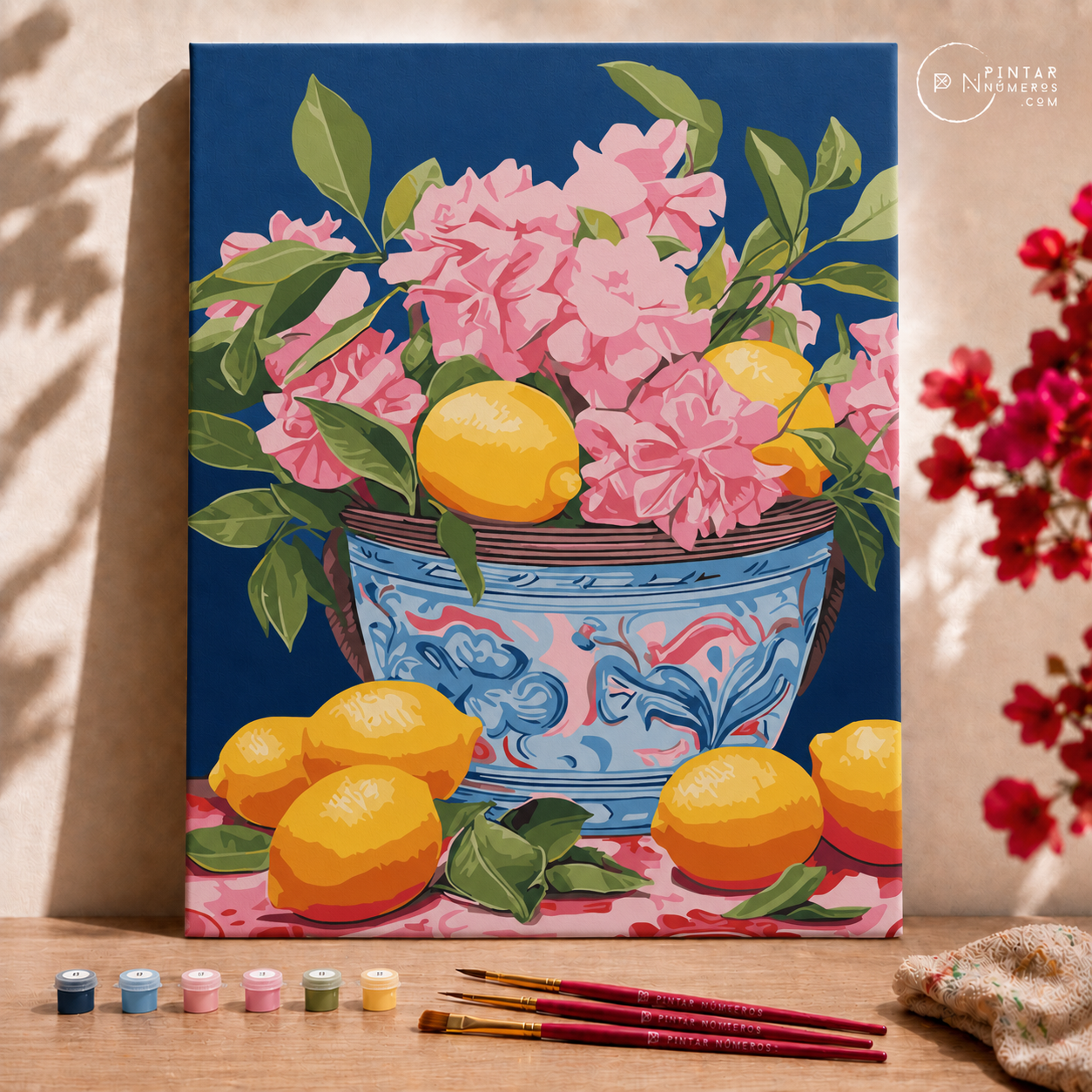 Flores y Limones -  Pintar Números®