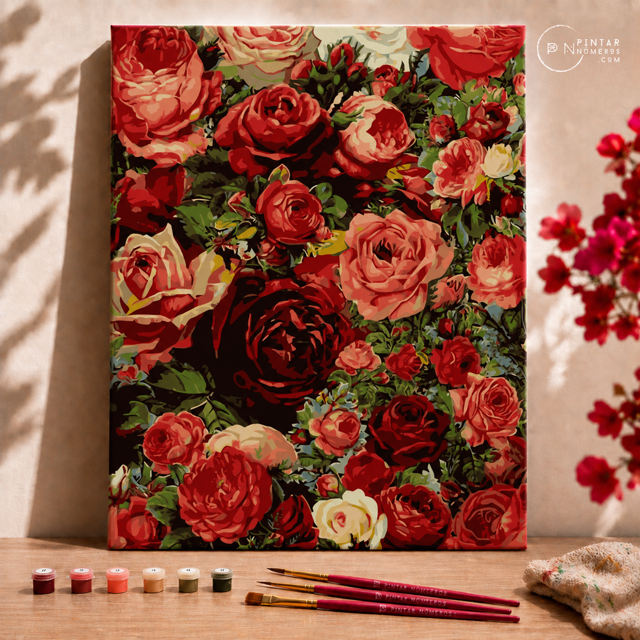 Jardín de rosas  -  Pintar Números®