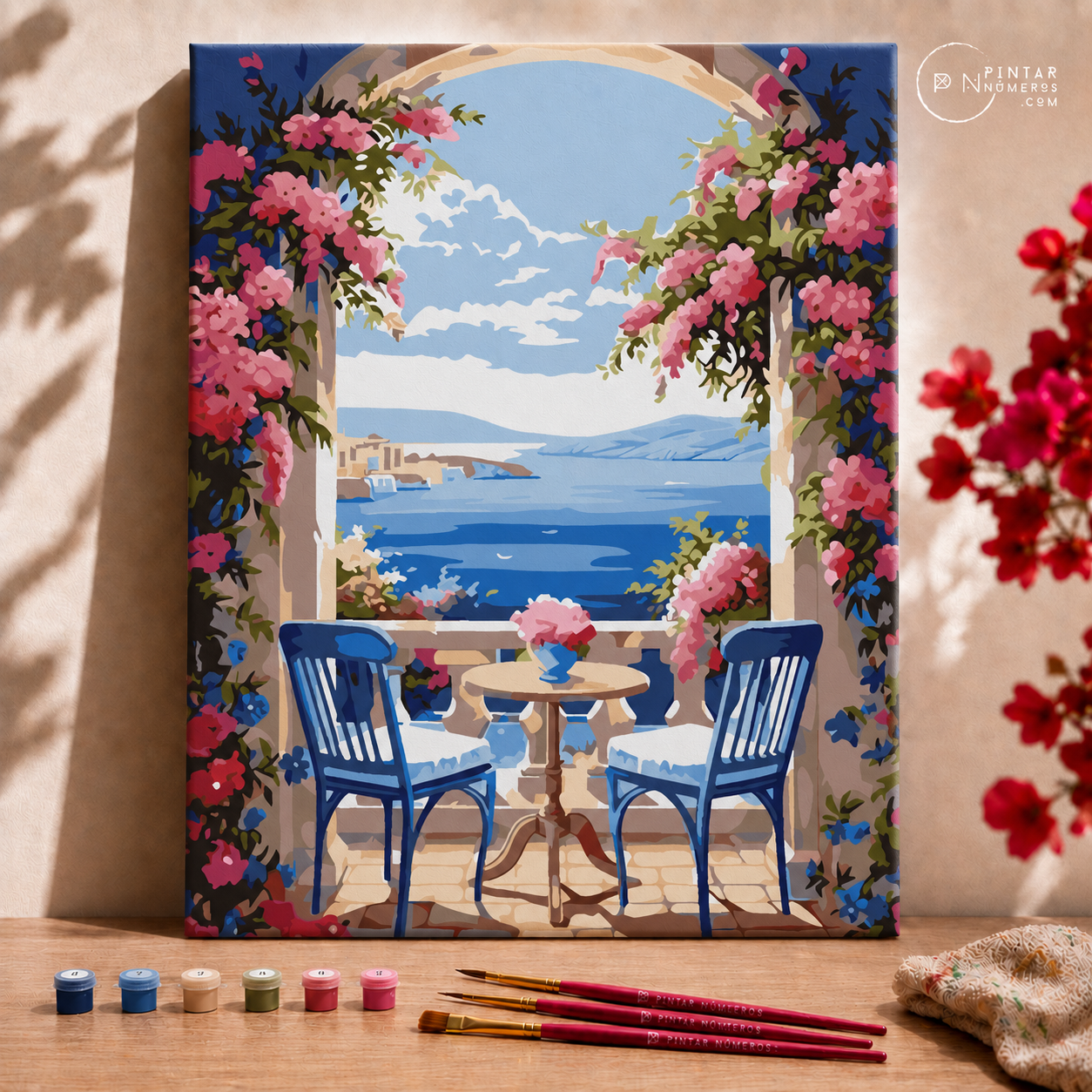 Ventana al mar - Pintar Números®