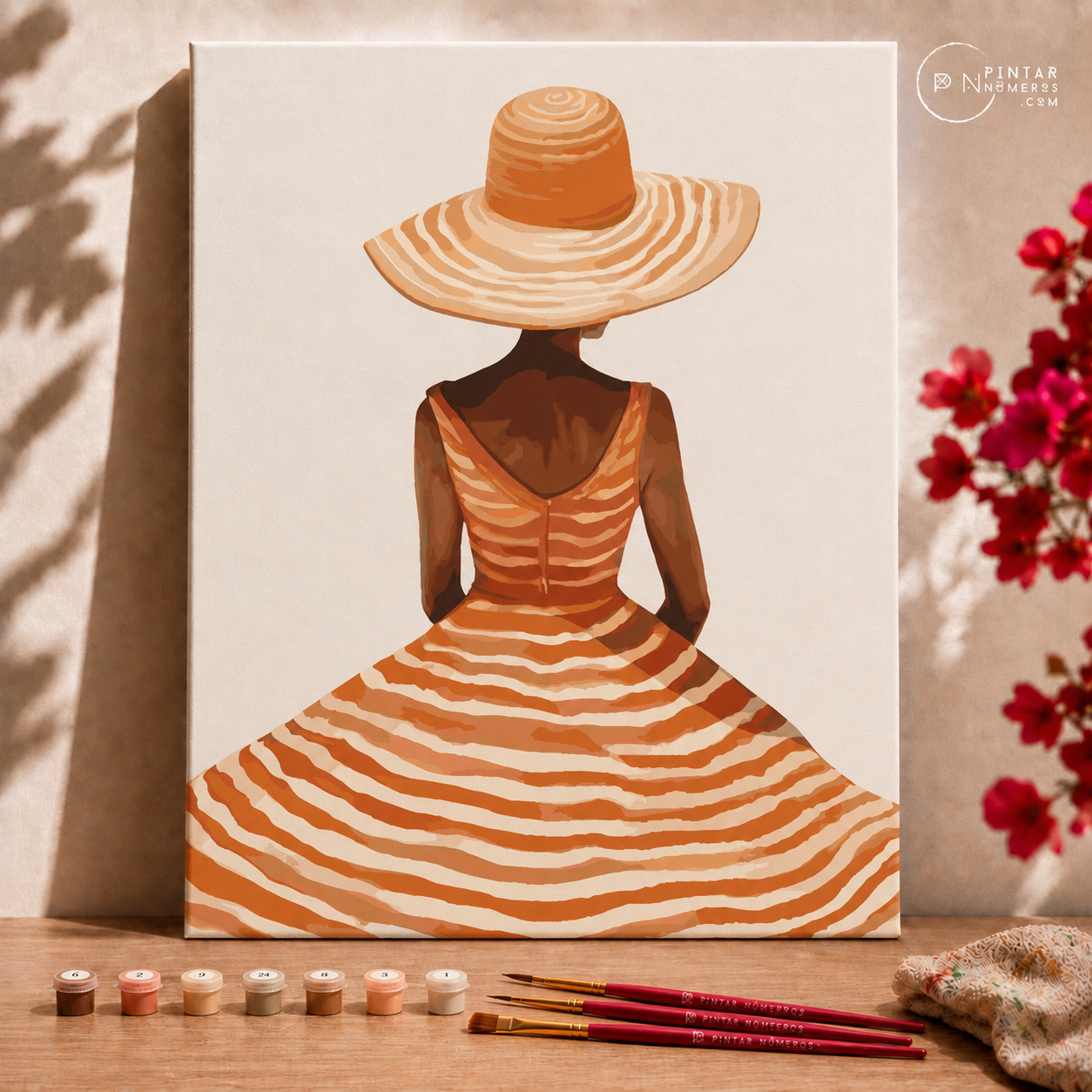 Moda Laranja  - Pintar Números®