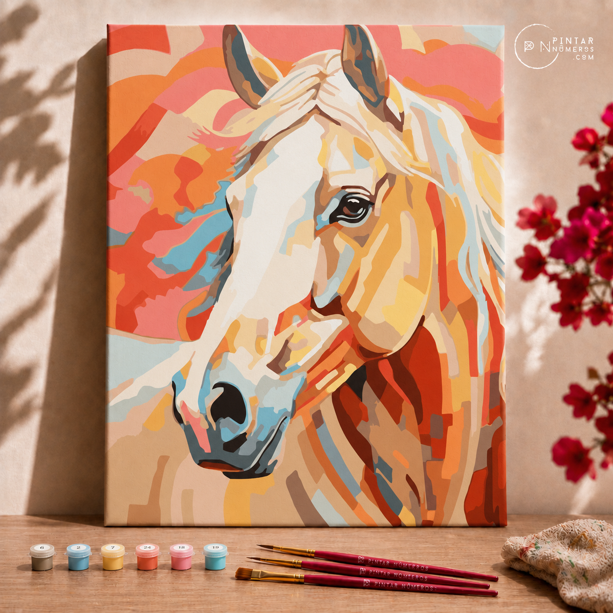 abstract horse  -  Pintar Números®