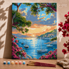 Pôr do sol no paraíso  -  Pintar Números®