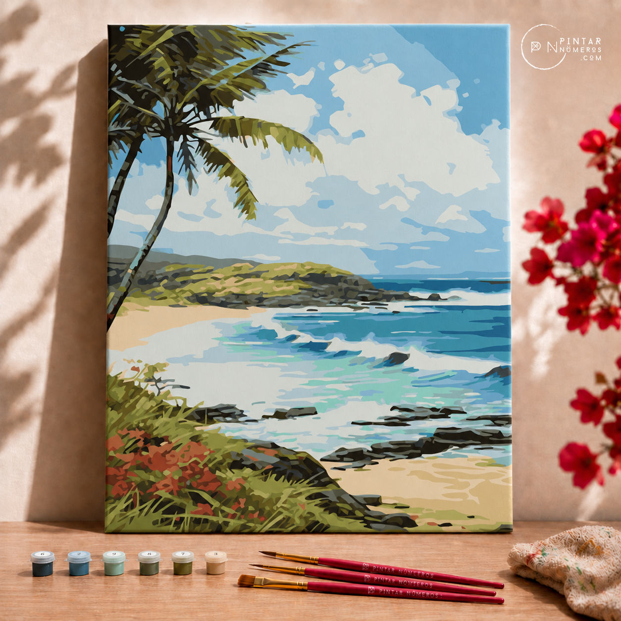 praia virgem  -  Pintar Números®