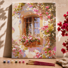 janela floral  -  Pintar Números®