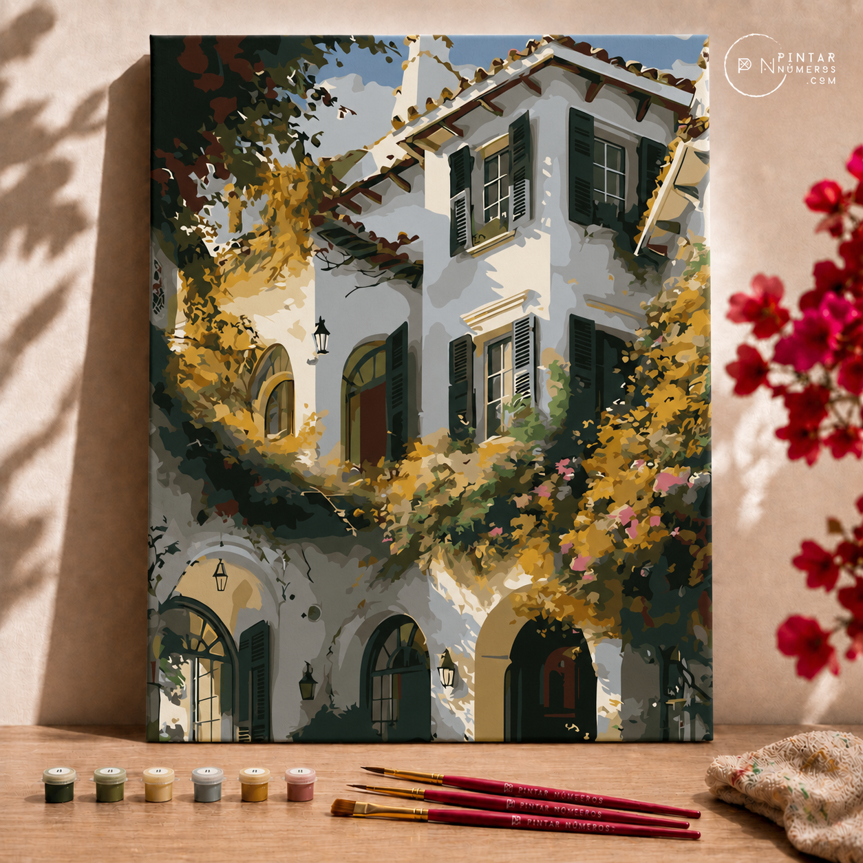 Village house facade  -  Pintar Números®