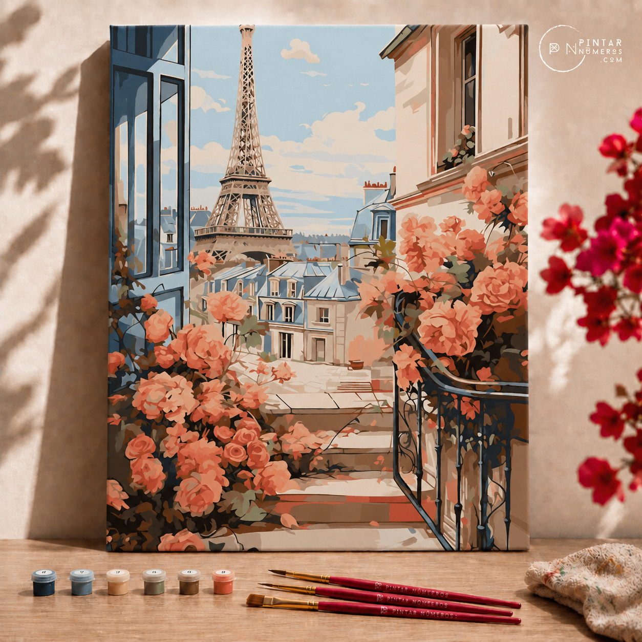 Stairs to Paris  -  Pintar Números®