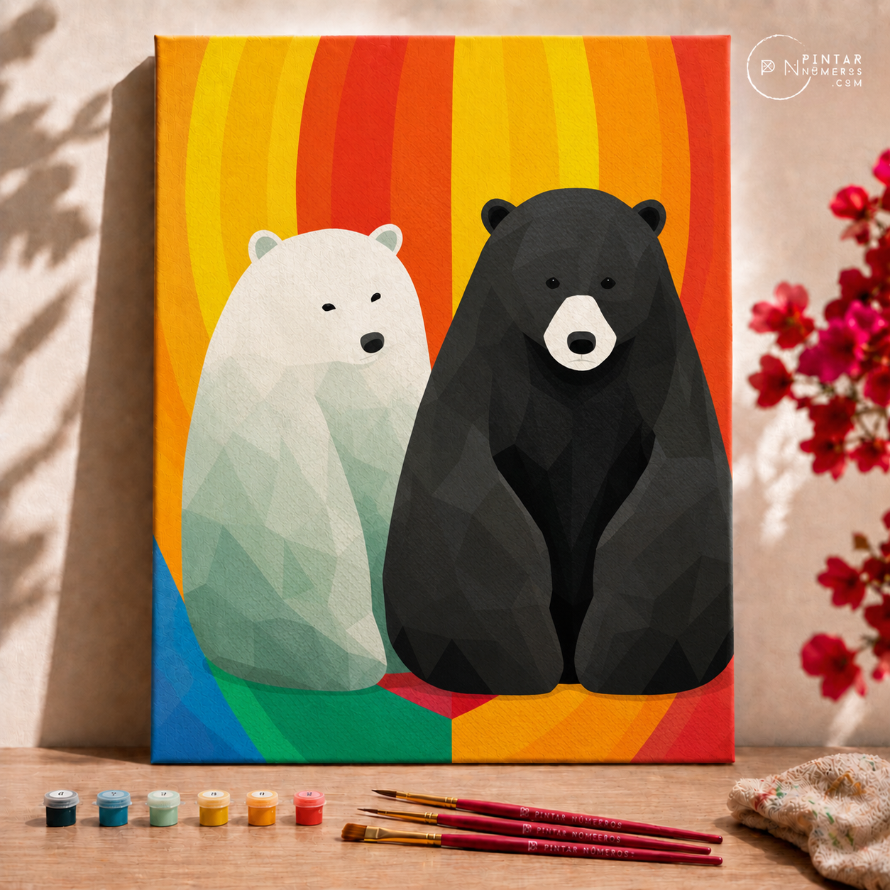Ositos arcoíris -  Pintar Números®