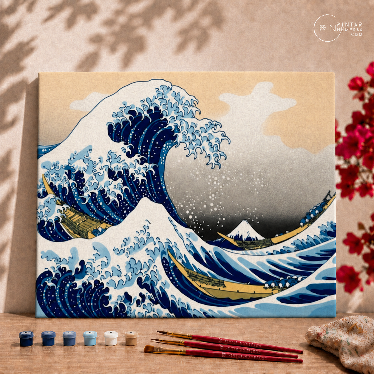 La Ola de Kanawaga  -  Pintar Números®