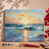 Pôr do sol no mar  - Pintar Números®