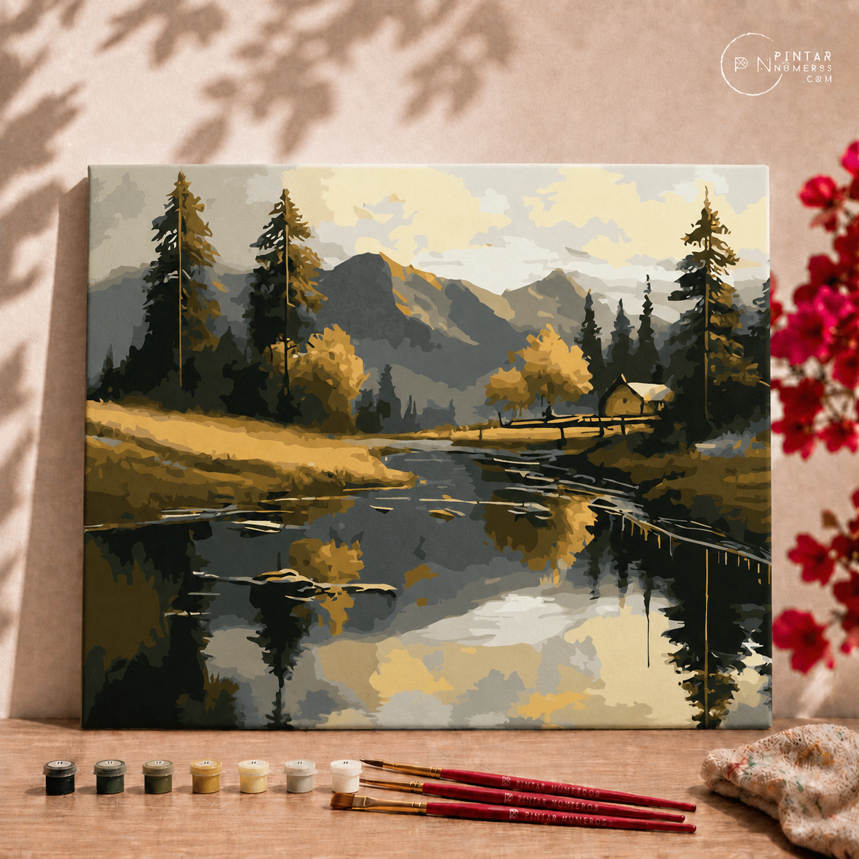Paisaje de Montaña  - Pintar Números®