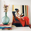 Woman reading in colors   -  Pintar Números®