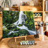 Cachoeira no Coração da Floresta  -  Pintar Números®