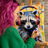 Funny Raccoon  -  Pintar Números®
