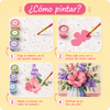 Fonte floral  -  Pintar Números