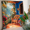 Terraza con flores - Pintar Números®