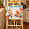 Village at Christmas  -  Pintar Números®