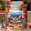 Janela para o mar  - Pintar Números®