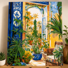 Janela tropical  -  Pintar Números®