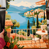 Terrace with sea views  - Pintar Números®