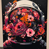 Astronauta com flores  - Pintar Números®