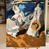 Walk along the seashore by Joaquin Sorolla  - Pintar Números®